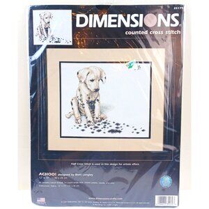Dimensions Counted Cross Stitch Kit Achoo! Puppy Brett Longley #35197